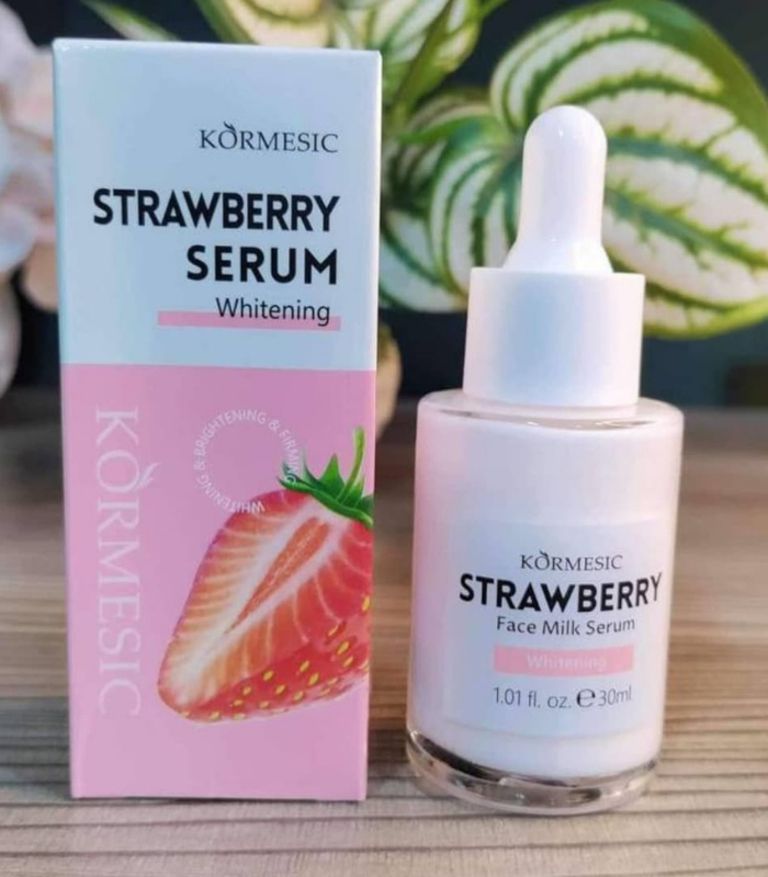 Kormesic Strawberry Whitening Face Milk Serum - Image 2